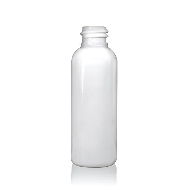 2 oz PET White Cosmo Round Bottle with 20-410 Neck Finish